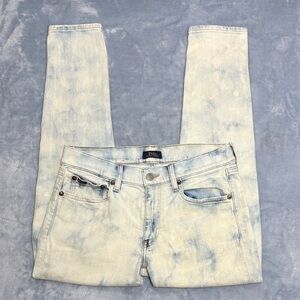 Polo Ralph Lauren Light Blue Tompkins Skinny Crop Jeans